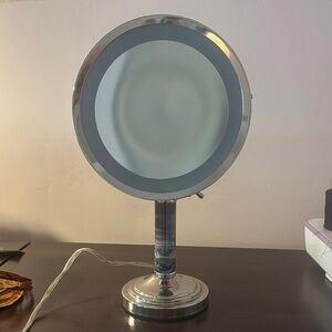 Silver Vanity Mirror
